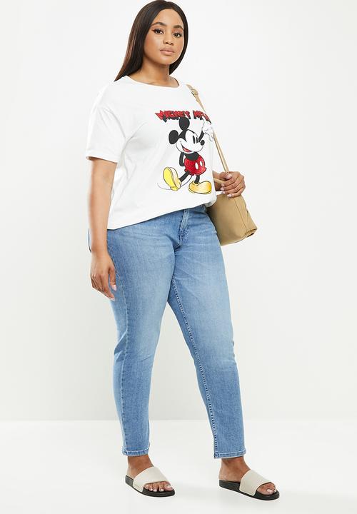 Violeta by Mango - Plus T-shirt mickey - white