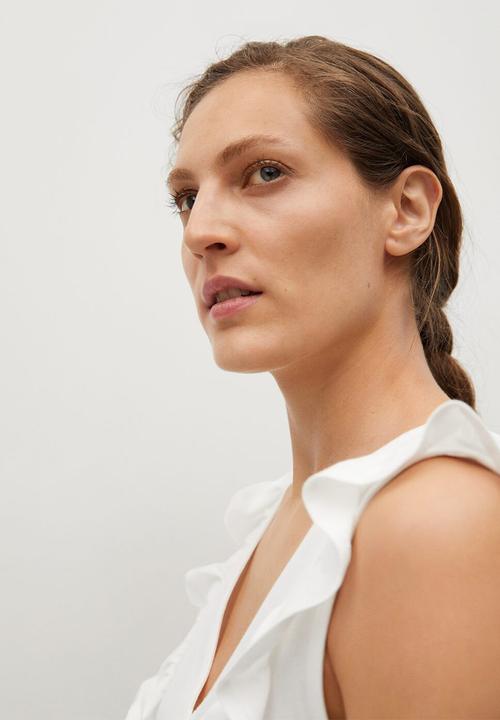 MANGO - Dress carile - white