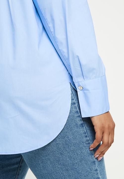 Violeta by Mango - Plus blouse blus8 - light pastel blue