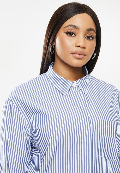 Violeta by Mango - Plus blouse blus8 - medium blue