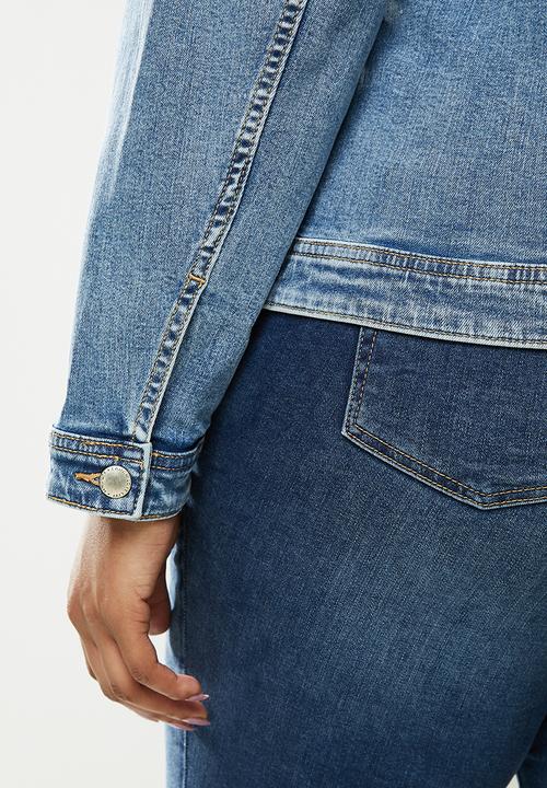 Violeta by Mango - Plus jacket sarah - medium blue