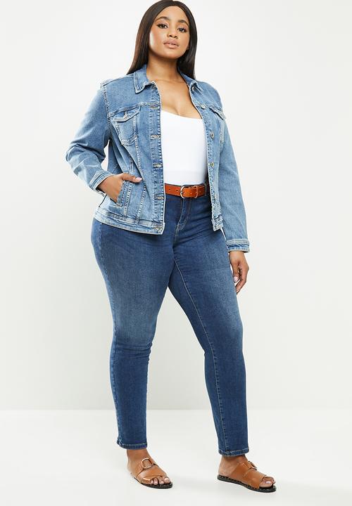 Violeta by Mango - Plus jacket sarah - medium blue