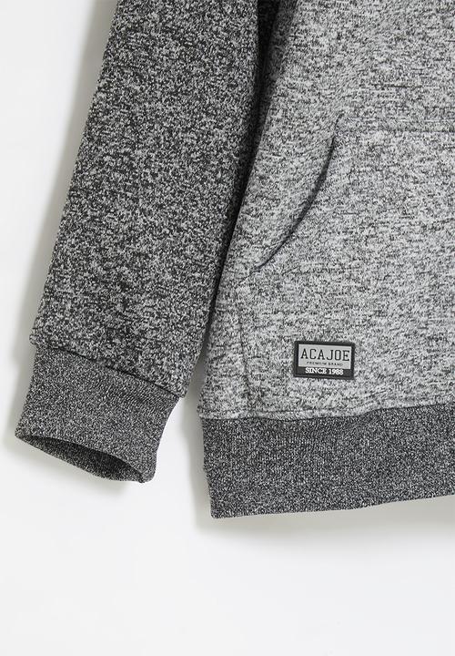 Aca Joe - Big-boys zip thru bonded jacket - grey