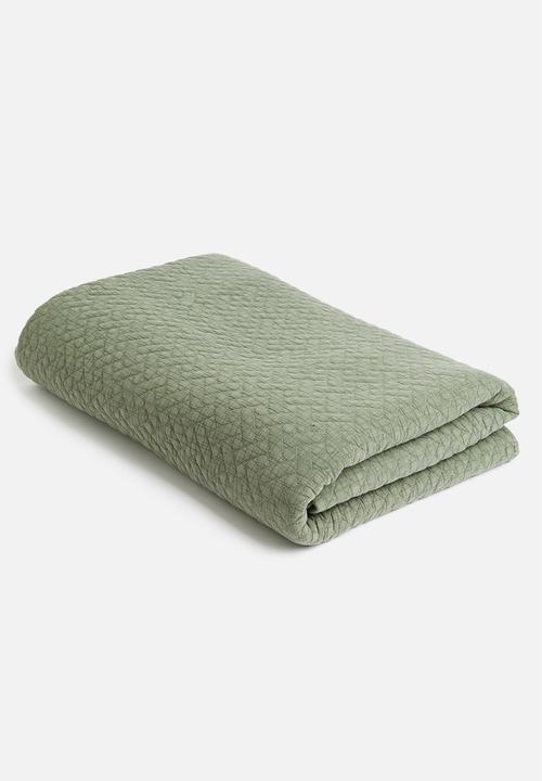 Sixth Floor - Harper cotton quilt -  deep green