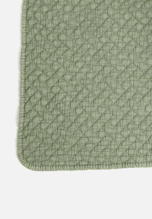 Sixth Floor - Harper cotton quilt -  deep green