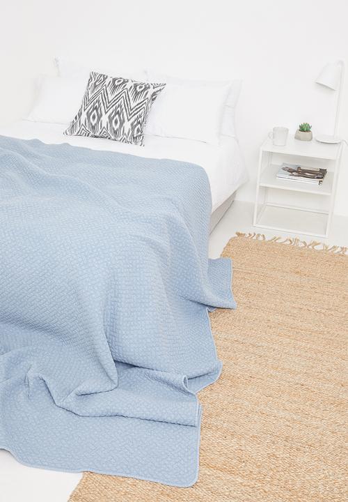 Sixth Floor - Harper cotton quilt - dusty blue