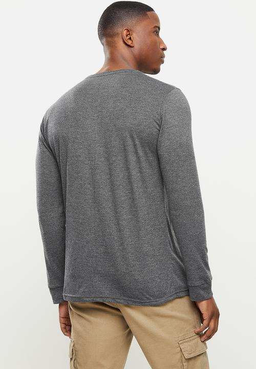 Fox - Apex long sleeve - black heather