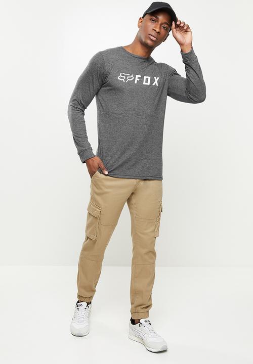 Fox - Apex long sleeve - black heather