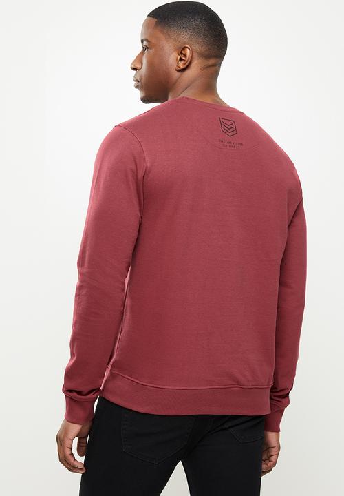 S.P.C.C - Hector crew neck sweat - bloodstone