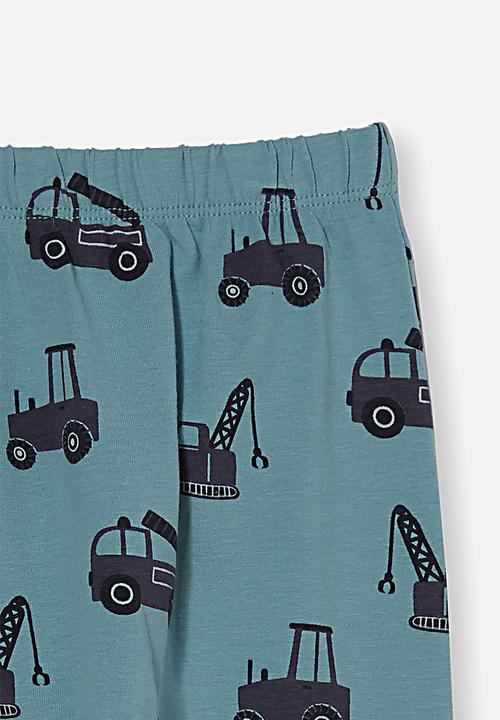 Cotton On - The legging - rusty aqua/tradie trucks