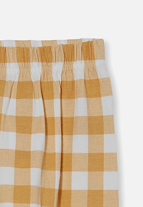 Cotton On - The legging - vintage honey/vanilla maxi gingham