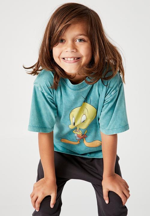 Cotton On - License drop shoulder short sleeve tee - green