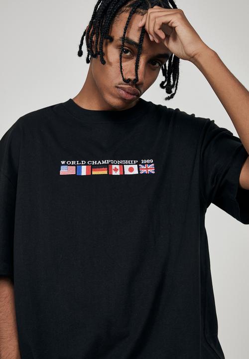 Factorie - Regular graphic T-shirt - black