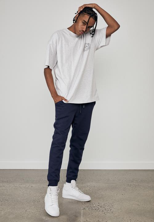 Factorie - Regular graphic T-shirt - silver marle