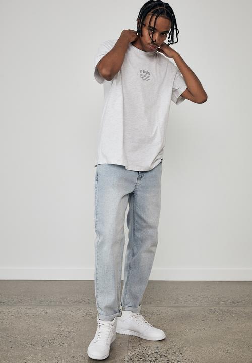 Factorie - Regular graphic t shirt - silver marle grey