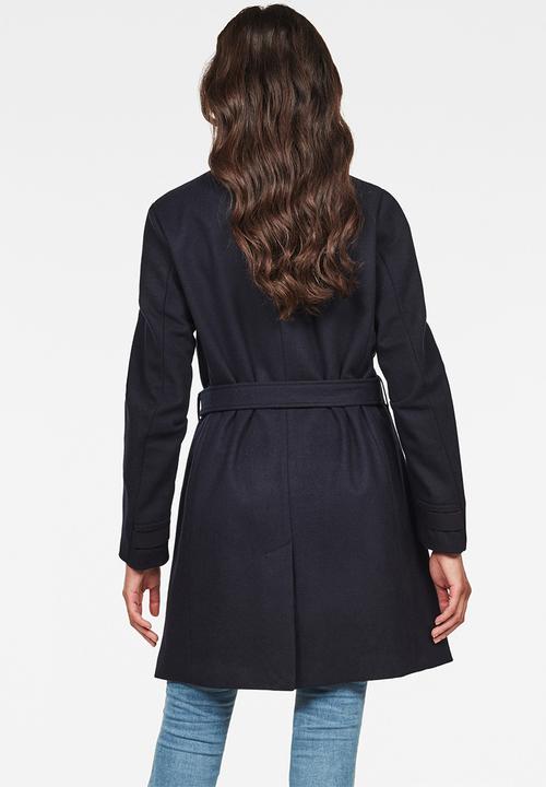 G-STAR - Empral wool trench - mazarine blue