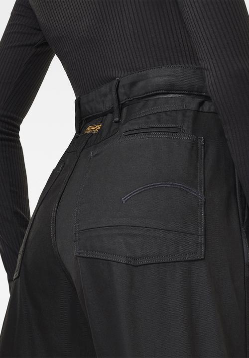 G-STAR - Lintell navy high dad jeans  - pitch black