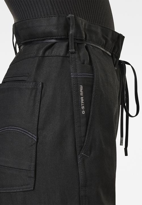 G-STAR - Lintell navy high dad jeans  - pitch black