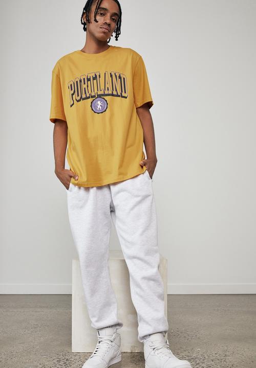 Factorie - Regular graphic T-shirt - yellow