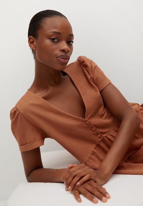 MANGO - Dress thalia - orange