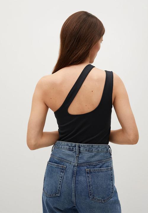 MANGO - Top simon - black