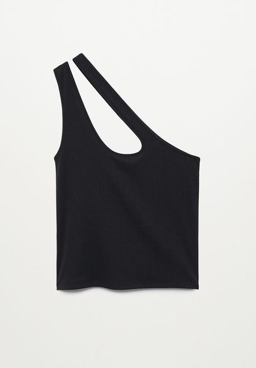 MANGO - Top simon - black