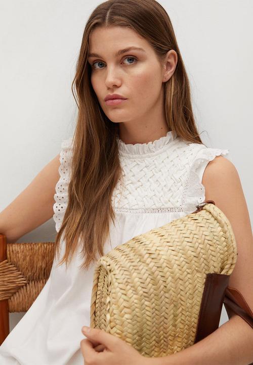 MANGO - Dress petra - white
