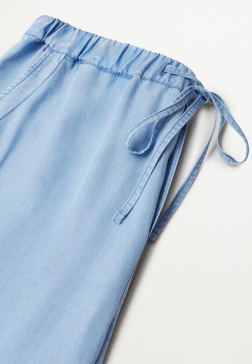 MANGO - Trousers nicky - blue