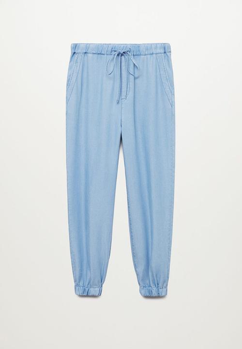MANGO - Trousers nicky - blue