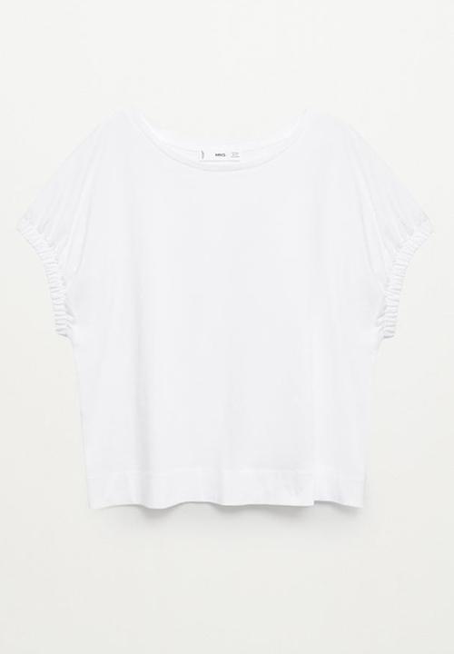 MANGO - T-shirt gomi - white