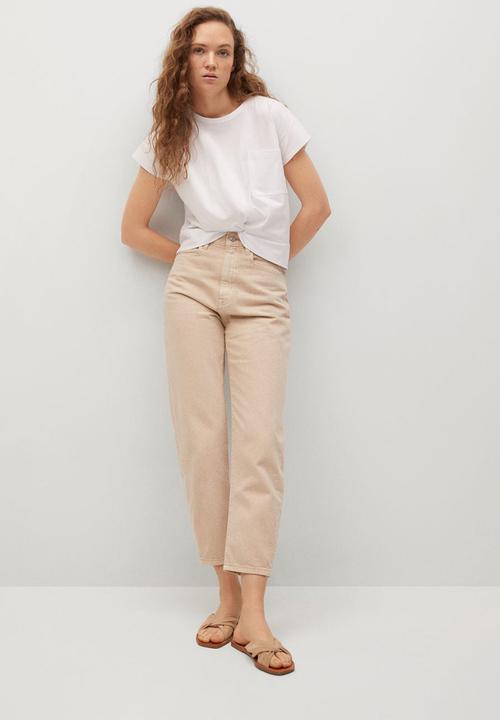 MANGO - T - shirt not - white