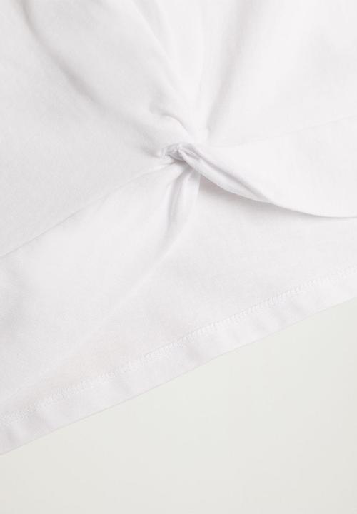 MANGO - T - shirt not - white