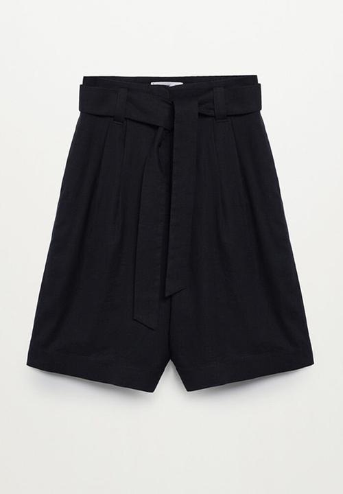 MANGO - Bermuda shorts ella - black