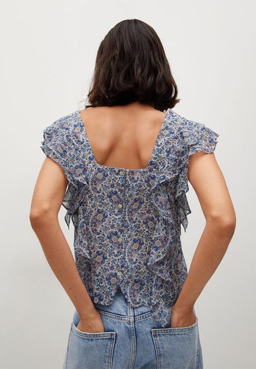 MANGO - Blouse axel - blue