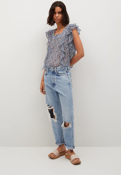 MANGO - Blouse axel - blue