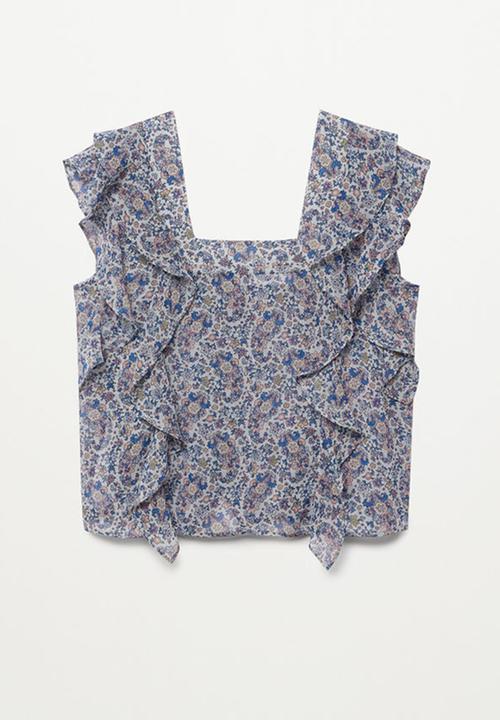 MANGO - Blouse axel - blue