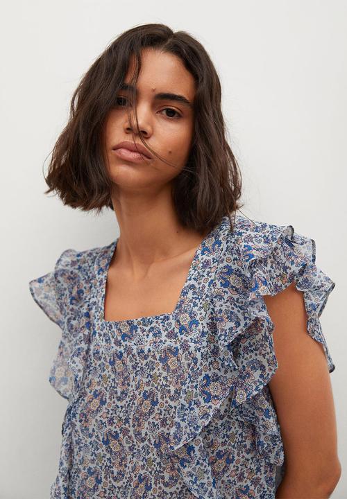 MANGO - Blouse axel - blue