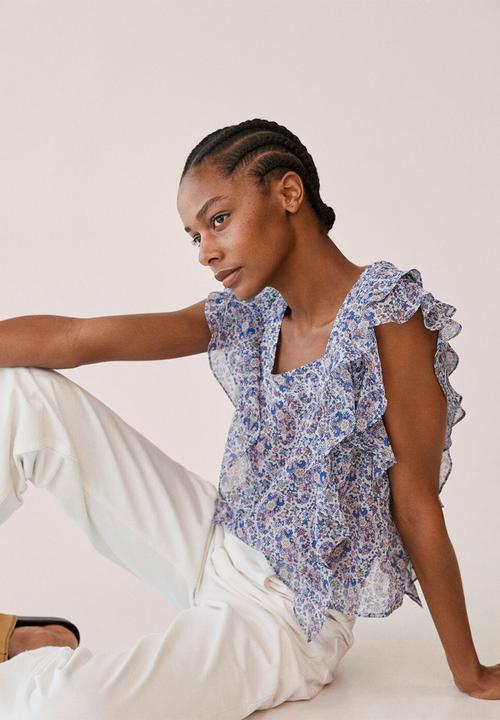 MANGO - Blouse axel - blue