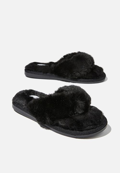 Cotton On - Body thong slipper - black