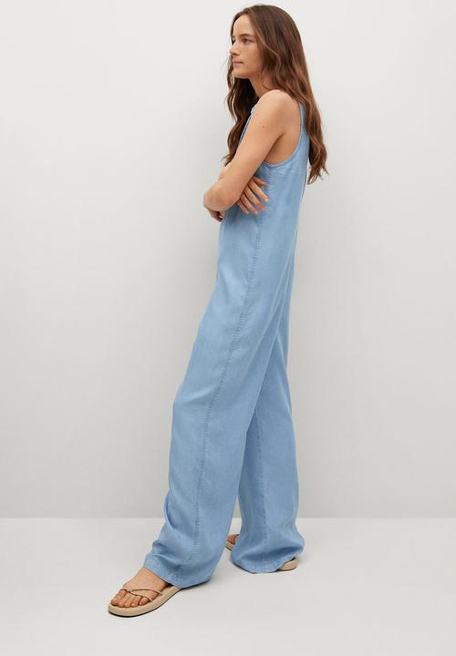 MANGO - One-piecesuit marble - blue
