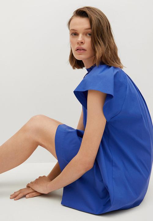 MANGO - Dress deep - blue