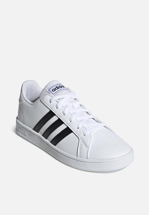 adidas Performance - Grand court kids - white & black 