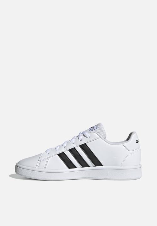 adidas Performance - Grand court kids - white & black 