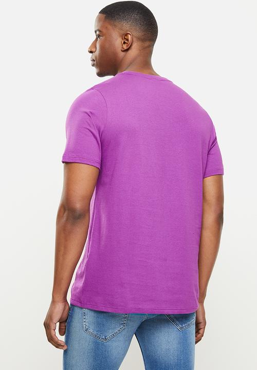 PUMA - Graphic tee logo play - purple