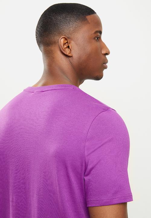 PUMA - Graphic tee logo play - purple