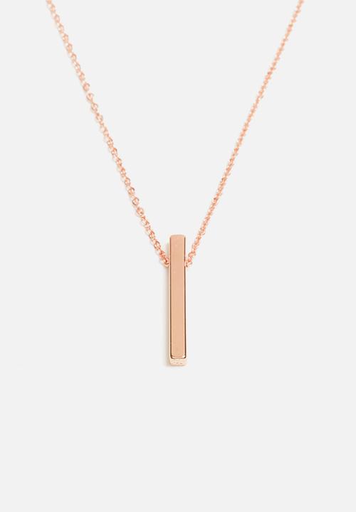 Orelia - Vertical Bar Necklace