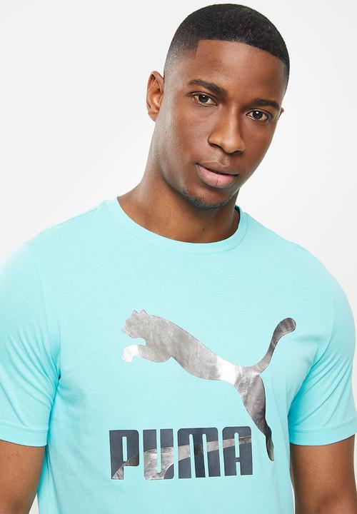 PUMA - Classics logo tee - blue