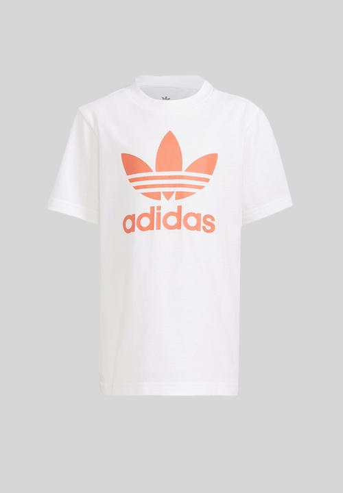 adidas Originals - Short & tee set - white & blue 