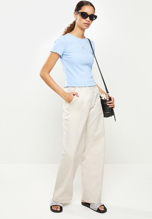 Glamorous - Stane knitted top - light blue