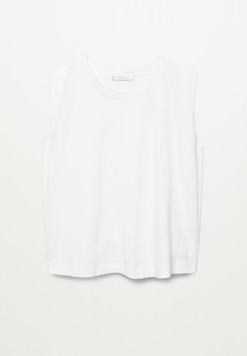 Violeta by Mango - Plus T-shirt muffin - white
